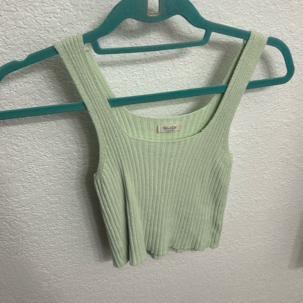 John galt green crop top